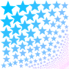 Stars turquoise pink gift idea