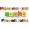 Mann mit Grill