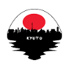 Kyoto-Japan-Flaggen-Skyline-Schattenbild-Reise