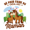 Amusant Maman Cheval Cavalière