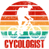 Retro Cyclist Sunset