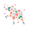 Bébé éléphant pour filles