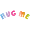HUG ME Regenbogenfarben
