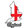 England Flag Map, Country