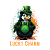 Lucky Charm Penguin St. Patty