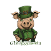 Lucky pig St. Patty pig