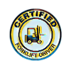Certified forklift driver