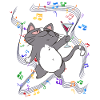Party Music Cat Funny Gift