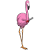Flamingo Hairdresser Hair Clip