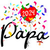 Papa 2024 Konfetti