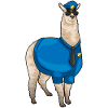 Alpaca Policeman Sunglasses Police