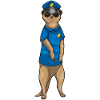 Meerkat Policeman Sunglasses Police