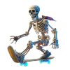 Skeleton Skateboarder