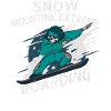 Snow Mountain Extreme Boarding Skeleton