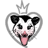 Opossum and heart