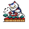 Cats Playing Mahjong