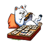 Cats Playing Mahjong