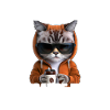 Coffee Drinking Cat Tea