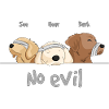 3 wise dogs
