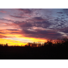 Sunset in winter