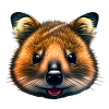Smiling Quokka - Illustration