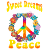 Hippie Peace Groovy Flowerpower Boho Woodstock