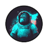 Singe en combinaison spatiale
