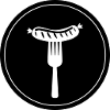 Bratwurst meat icon