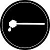 Stick chisel symbol beekeeper