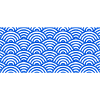 Blue Sushi Waves Pattern