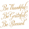 Be Thankful - Be Grateful