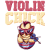 Violon Violoniste Fille Poulet