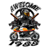Awesome since 1988, biker's birthday
