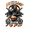 Awesome since 1978, biker's birthday