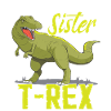 Drôle de soeur T-Rex Dinosaure