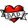 Coeur - Bande - Papa