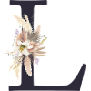 Customizable Monogram L Floral