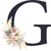Customizable Monogram G Floral