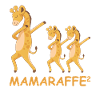 Schwanger werdene Mutter Zwillinge Giraffe