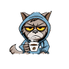 Kaffee Katze Kaffeetrinker