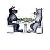 Cats Playing Cards
