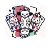 Cats Playing Cards