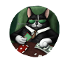 Cats Playing Cards