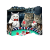 Cats Playing Cards