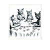 Cats Playing Cards