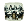 Cats Playing Cards
