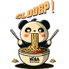 Panda manga ramen noodle manga anime kawaii giappone