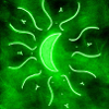GREEN MANDALA MOON