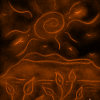 PAYSAGE NOCTURNE ORANGE