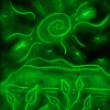 GREEN NIGHT LANDSCAPE